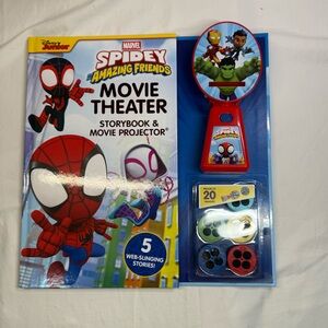 Disney Junior Marvel Spidey Amazing Friends Movie projector and story book NEW